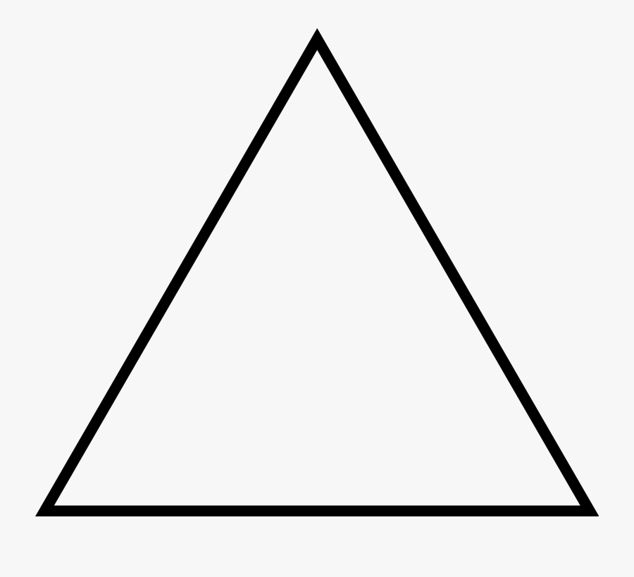Area Formula - Triangle Outline, Transparent Clipart