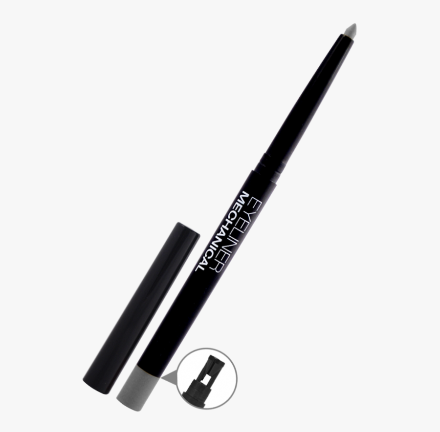 Silver Mechanical Pencil Face - Eye Liner, Transparent Clipart