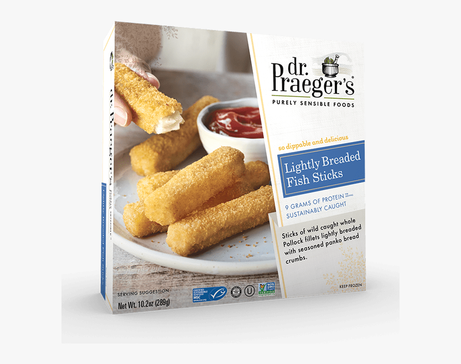 Transparent Mozzarella Sticks Png - Dr Praeger's Lightly Breaded Fish Sticks, Transparent Clipart