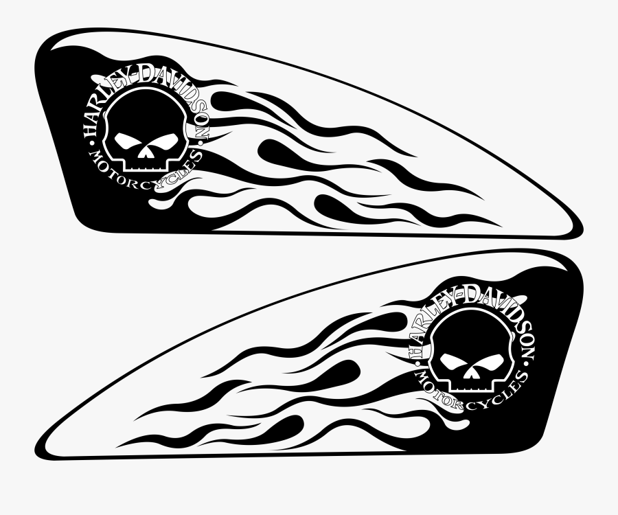 Harley Davidson Skull, Transparent Clipart