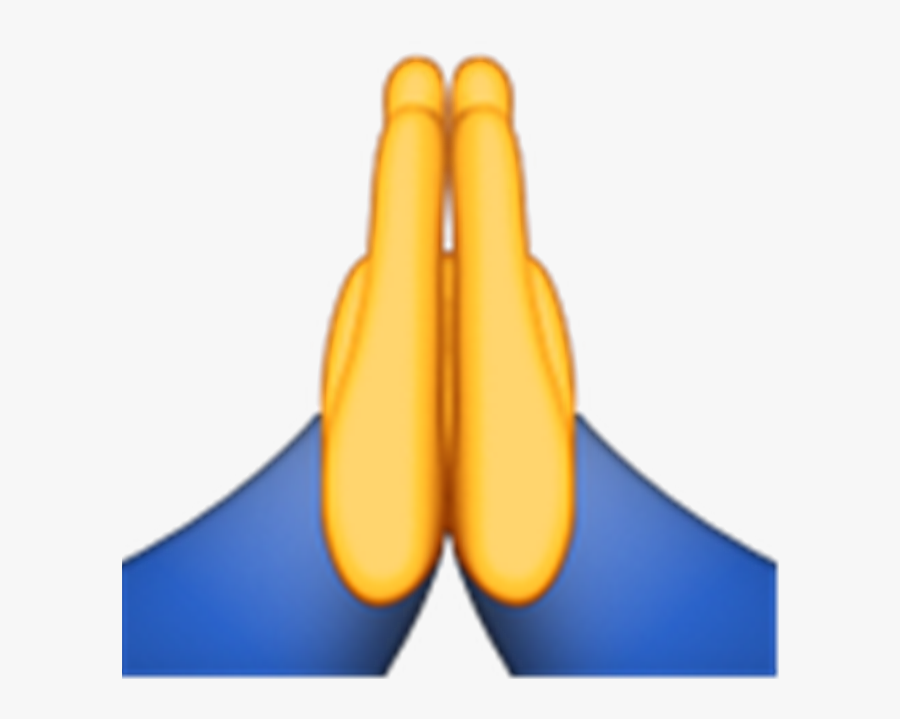 Transparent Thumb Emoji Png - Praying Emoji Copy And Paste, Transparent Clipart