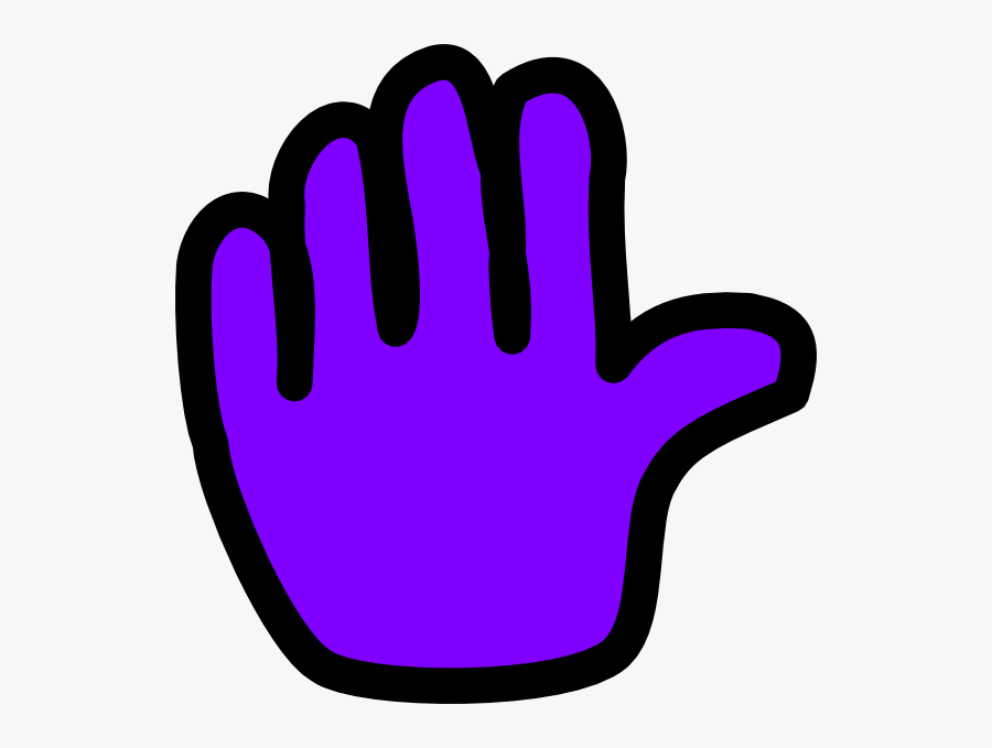 Clip Art Violet Hand, Transparent Clipart