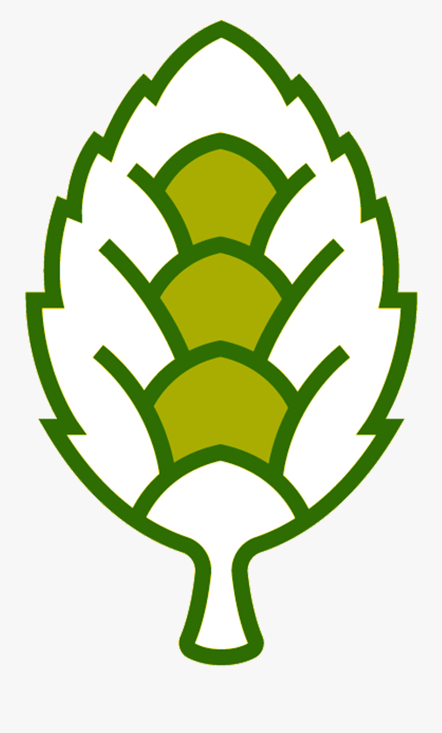 Hop Cone Clip Art, Transparent Clipart