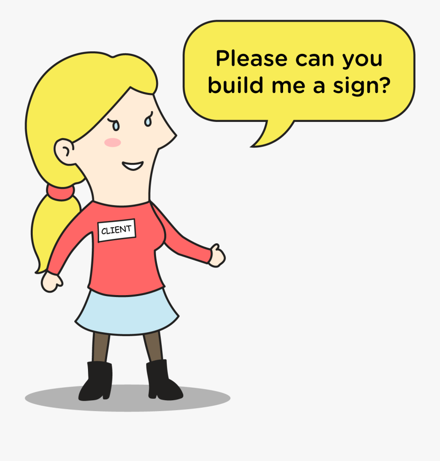 Enquire Sign Build Designers - Cartoon, Transparent Clipart
