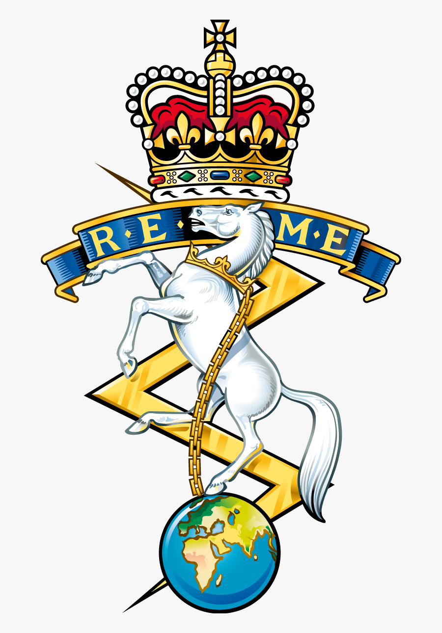 Royal Electrical And Mechanical Engineers Cap Badge - Royal Engineers Cap Badge, Transparent Clipart