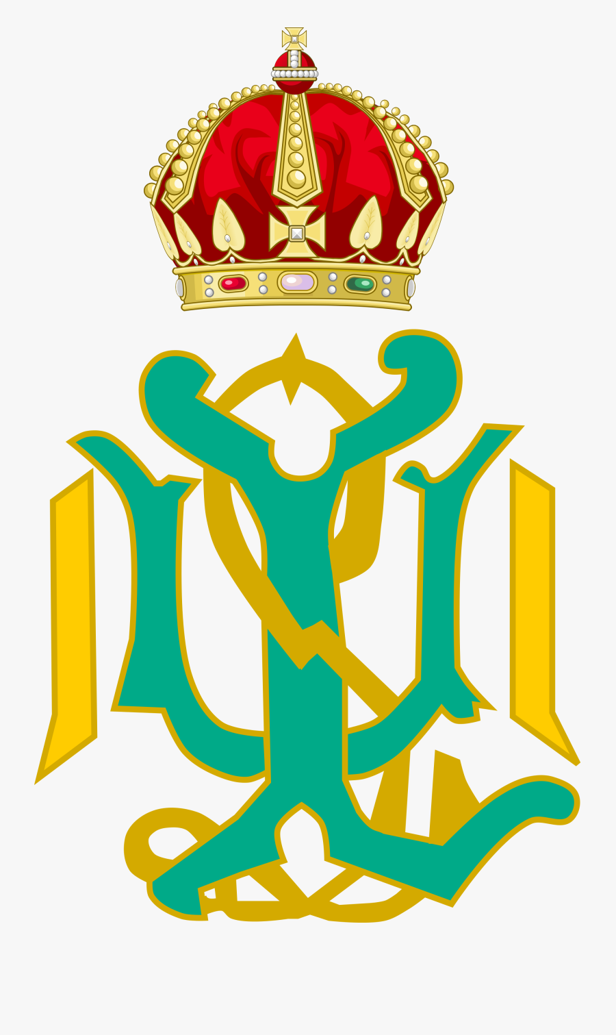 Christmas Monogram Graphic Transparent - Royal Hawaiian Symbol Crest, Transparent Clipart