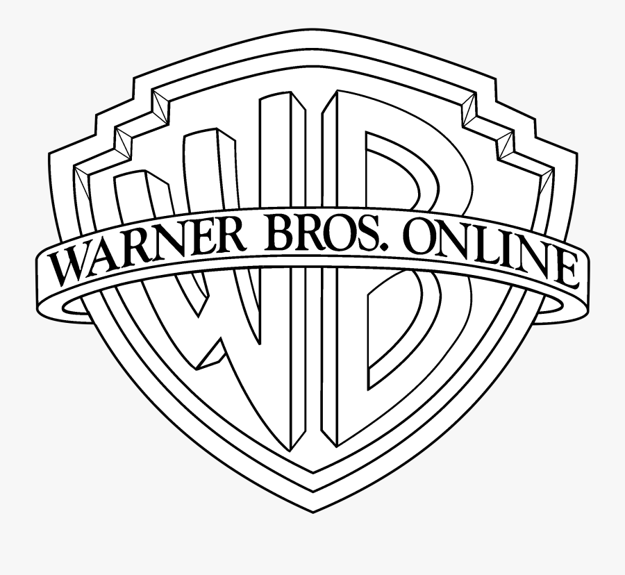Line Art,emblem,logo,coloring And - Warner Bros. Entertainment, Transparent Clipart