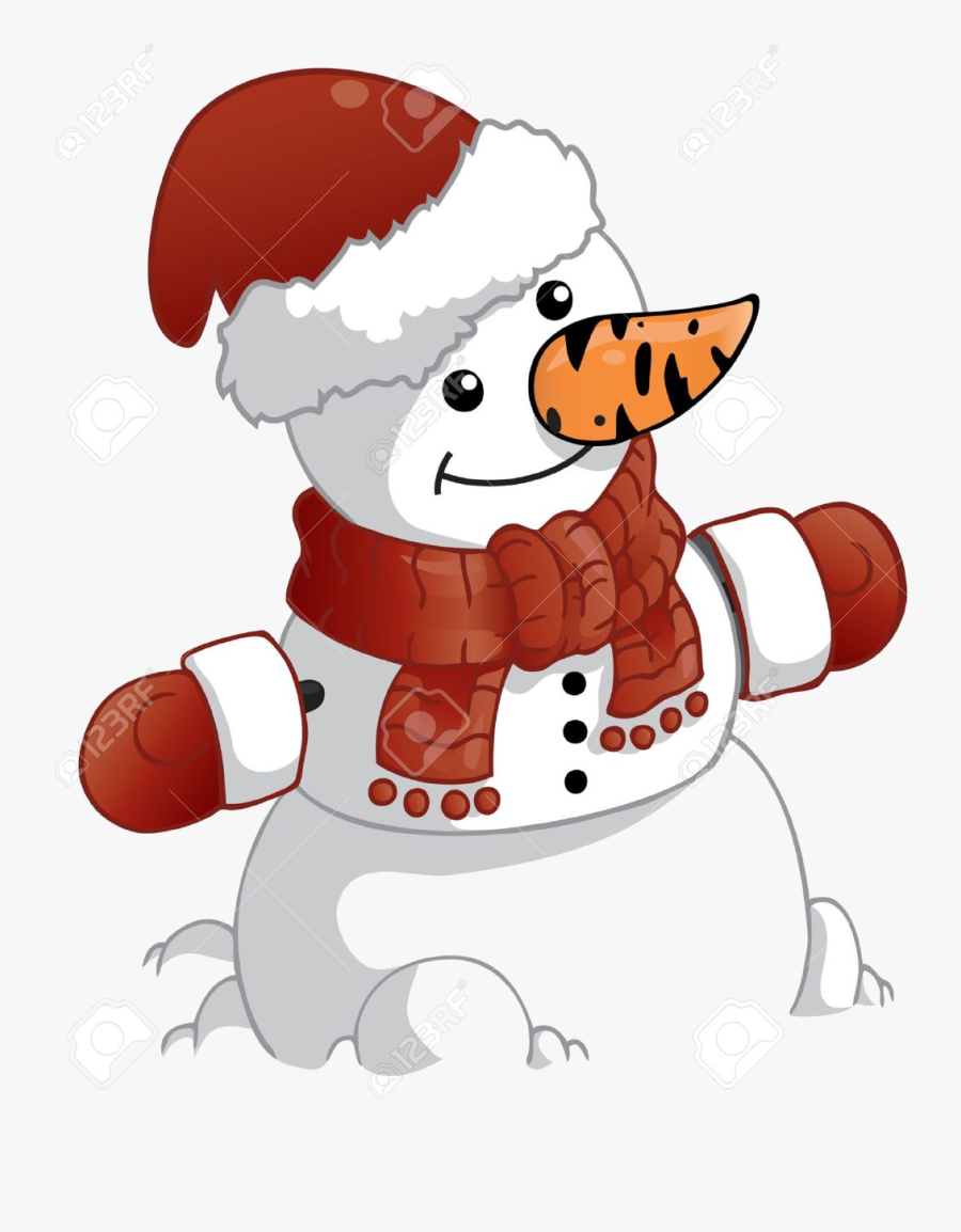 Mittens X Christmas Eve Candlelight Service Clip Art - Snowman, Transparent Clipart
