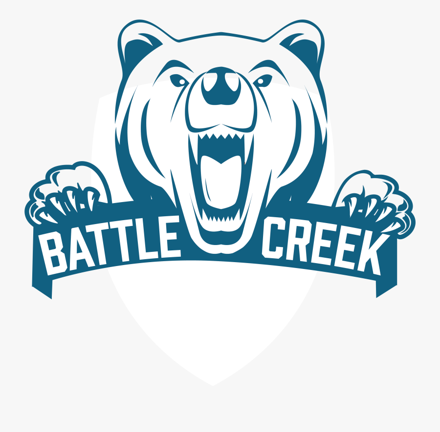 Battle Creek Bears Mascot - Grizzly Bear, Transparent Clipart