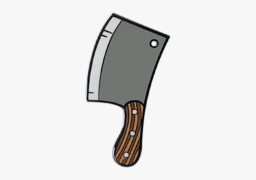 Cleaver Enamel Pin By Seventh - Blade, Transparent Clipart