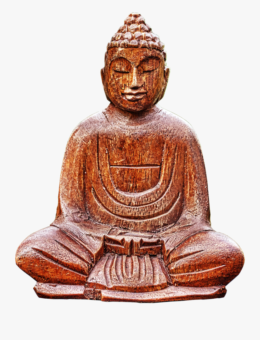 Buddha Figure Ceramic Free Picture - Buddha Rouwkaart, Transparent Clipart
