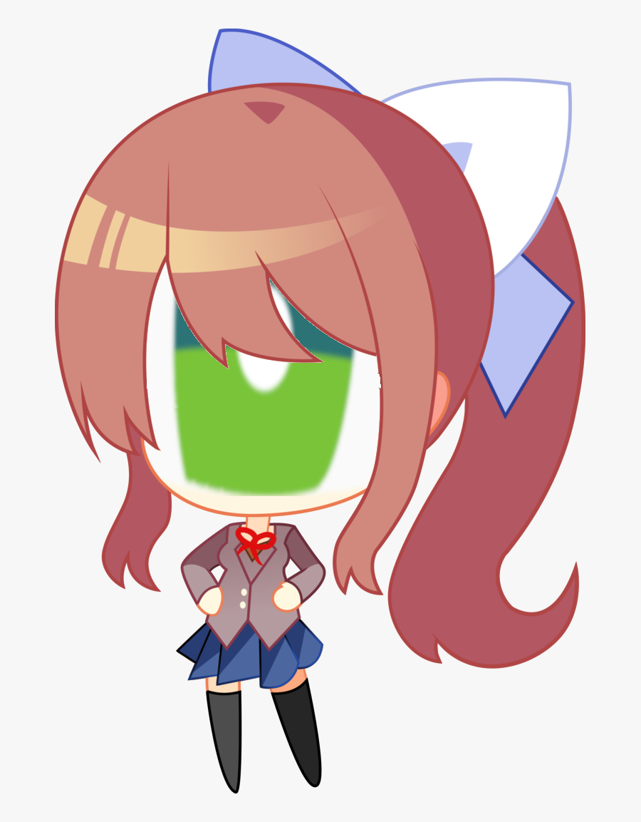 Funeveryone Welcome The New Club Member - Doki Doki Literature Club Monika Sticker, Transparent Clipart