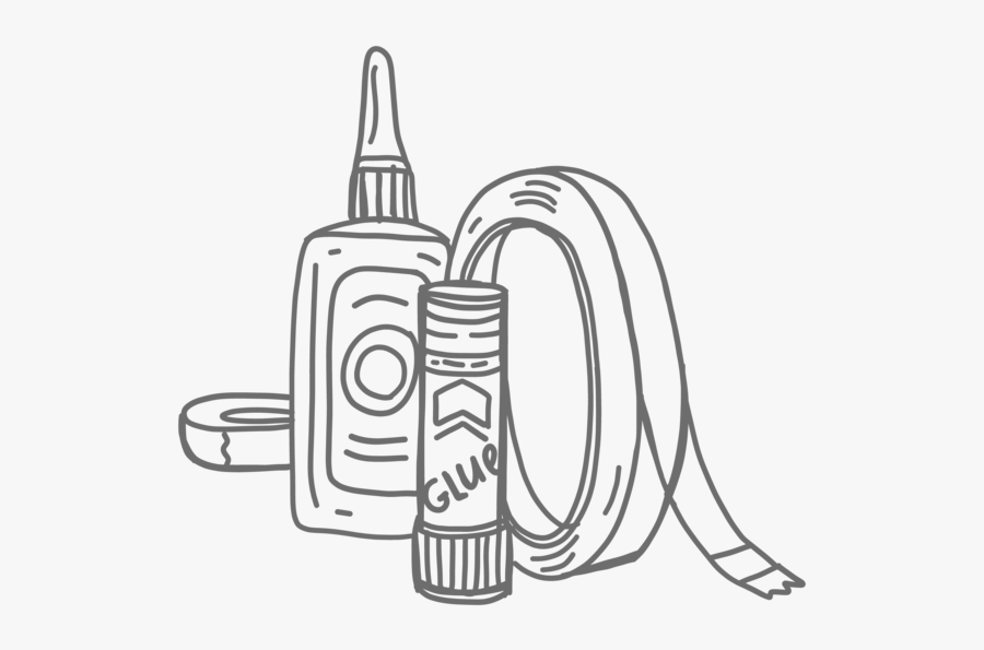Glue And Sticky Tape Clipart, Transparent Clipart