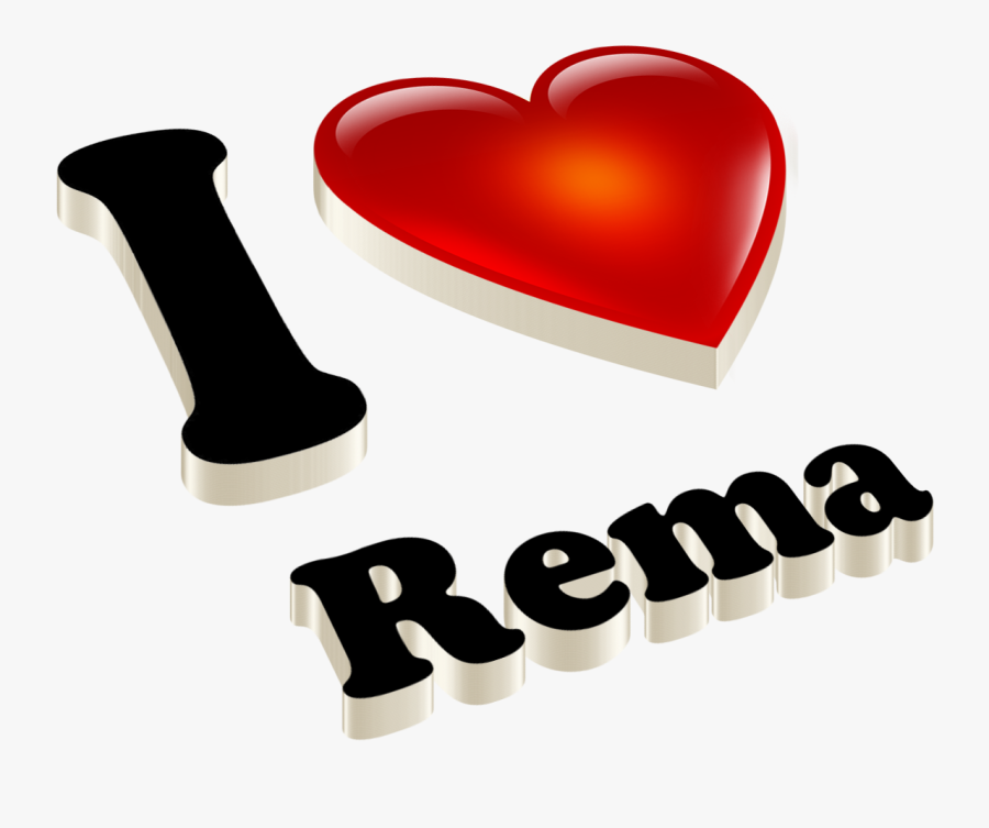 Rema Heart Name Transparent Png - Love You Sneha Name, Transparent Clipart