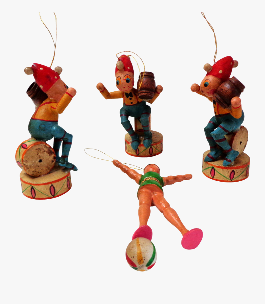 Christmas Ornaments, German Painted Wood Christmas - Cartoon, Transparent Clipart