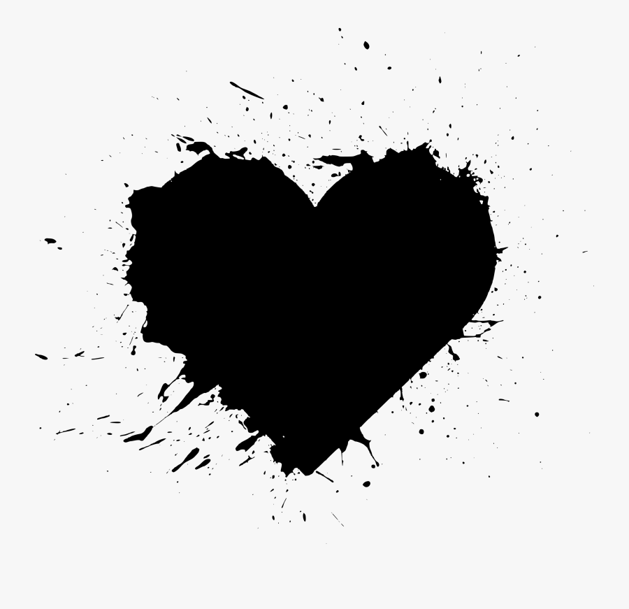 Black Background White Heart - Drawn Heart iPhone Wallpaper | iDrop