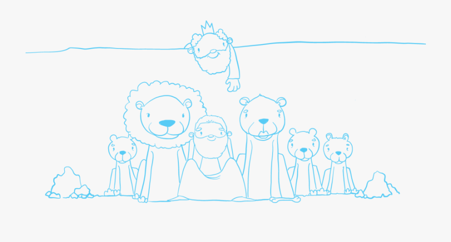 Daniel In The Lions Pit Cartoon, Transparent Clipart