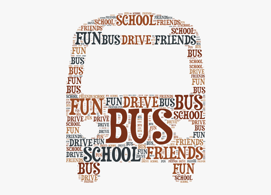 Word Cloud About School, Transparent Clipart