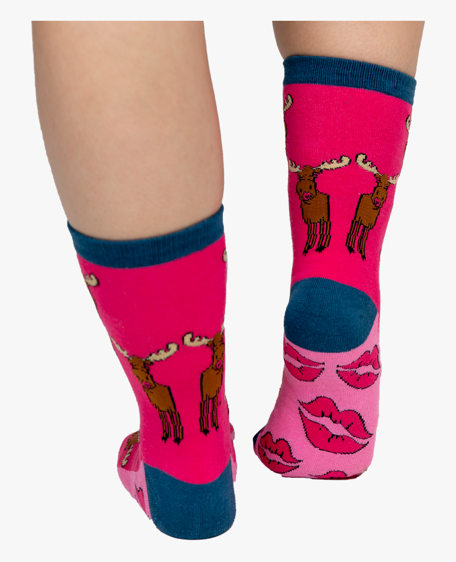 Moose Kiss - Sock, Transparent Clipart
