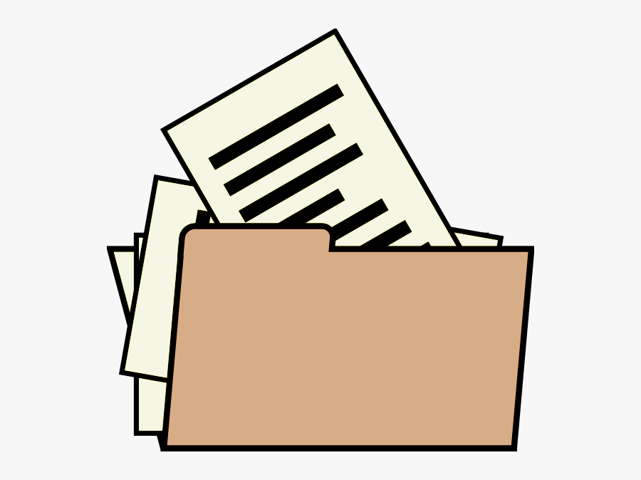 Folder Clipart Office Supply - Document File Clip Art, Transparent Clipart