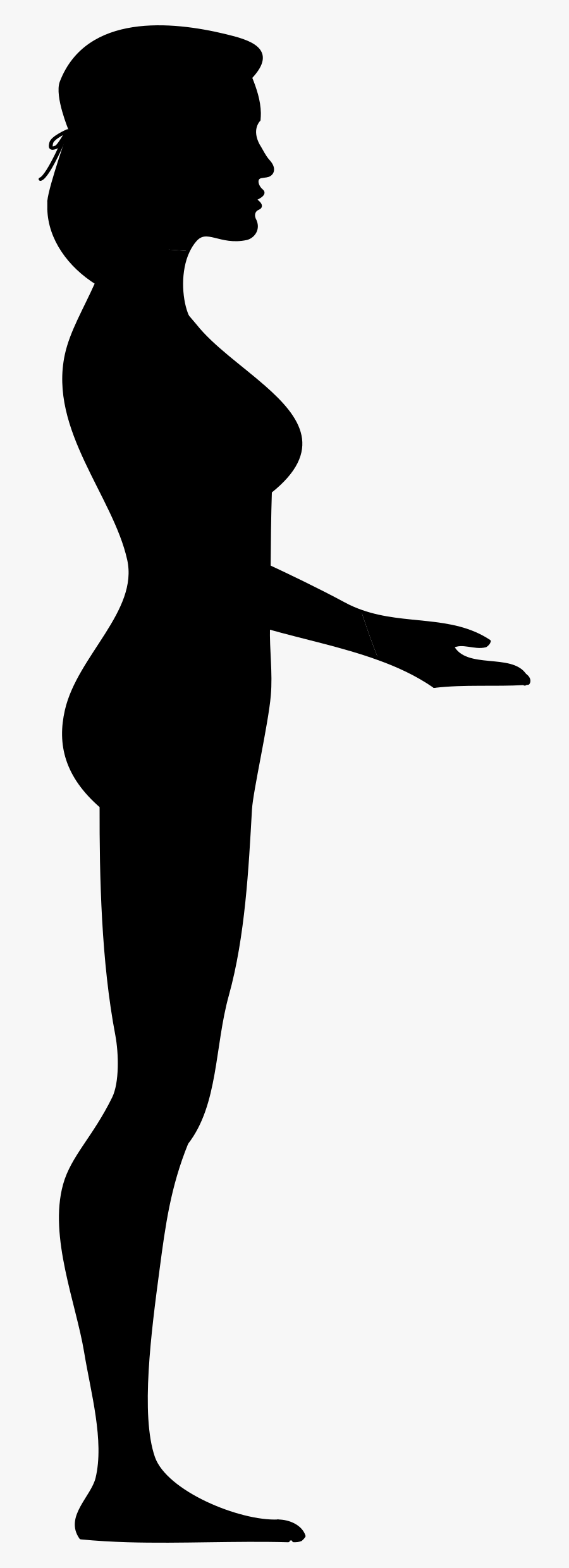 Standing Nude Lady Clip Arts - Sketsa Wanita Telanjang, Transparent Clipart