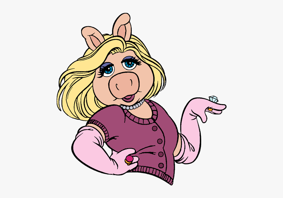 Miss Piggy Clipart Freeuse Png Files, Free Clip Art - Muppets Cartoon Miss Piggy, Transparent Clipart