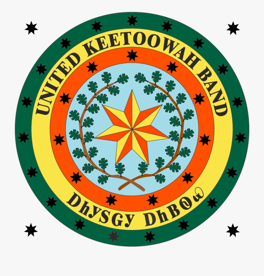 United Keetoowah Band Flag, Transparent Clipart