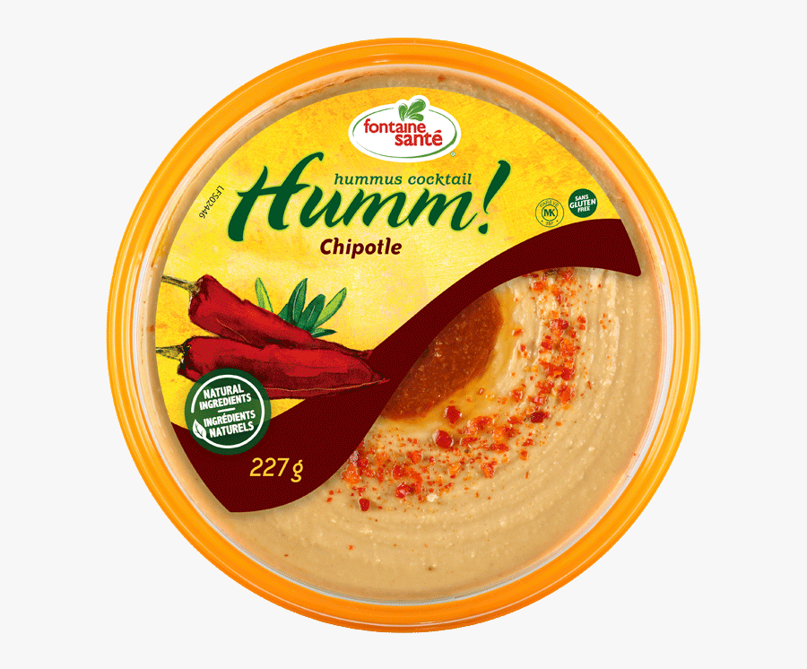 Transparent Hummus Png - Fontaine Santé Hummus Chipotle, Transparent Clipart