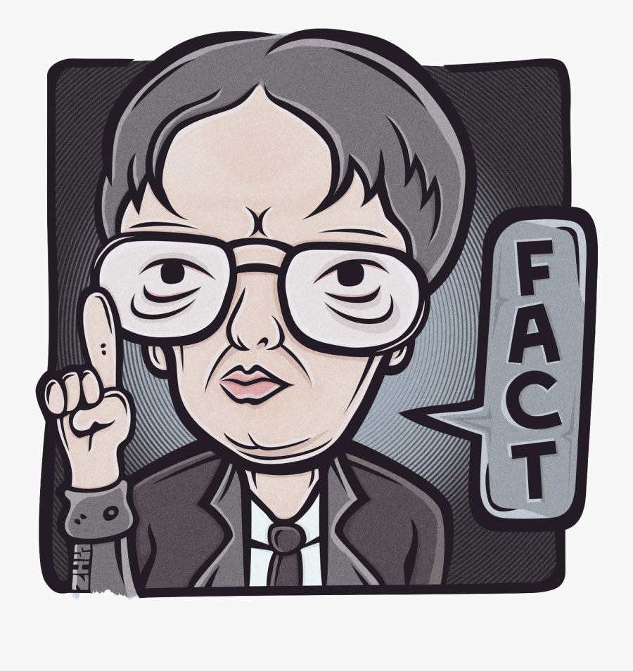 Clip Art Dwight Schrute Meme - Cartoon, Transparent Clipart