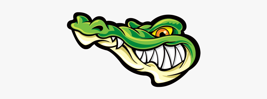 Printed Vinyl Gator Alligator - Alligator Decal, Transparent Clipart