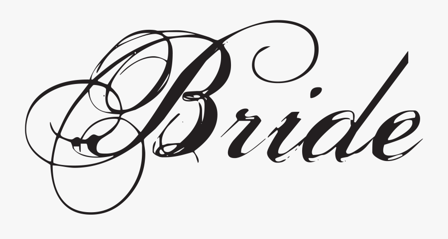 Hd Bride Png File - Transparent Bride Word Png, Transparent Clipart