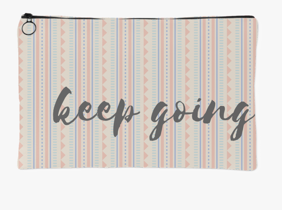 Clip Art Keep Going Inspirational Pouch - Wallet, Transparent Clipart