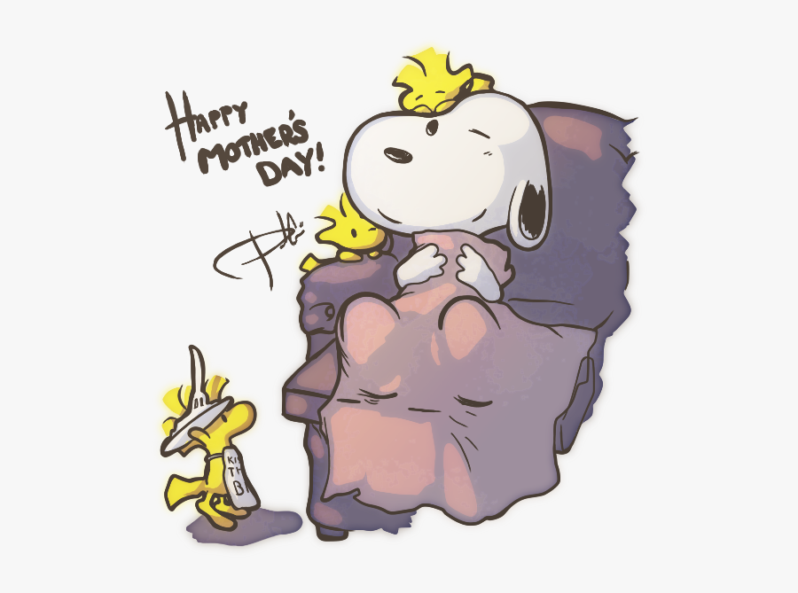 Happy Happy Happy, Happy Mothers Day, Peanuts Gang, - Snoopy Mother's Day Clipart, Transparent Clipart