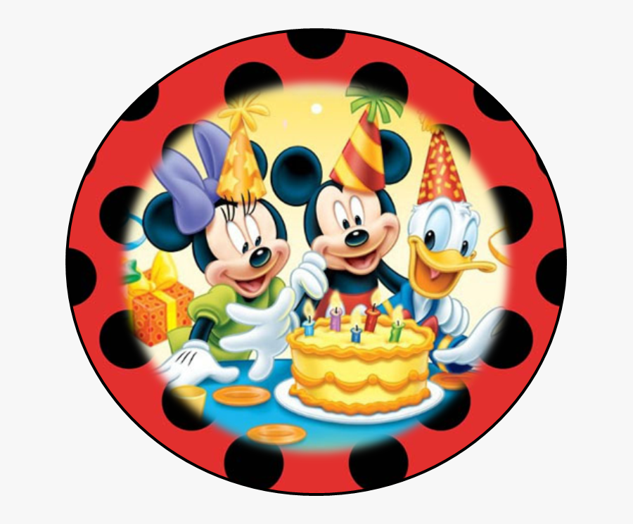 Disneyland Clipart Free Birthday Cupcake - Background Mickey Mouse Happy Birthday, Transparent Clipart