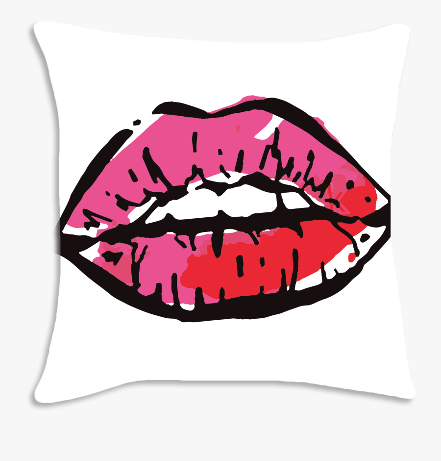 Kiss And Make Out Decorative Throw Pillow Clipart ,, Transparent Clipart