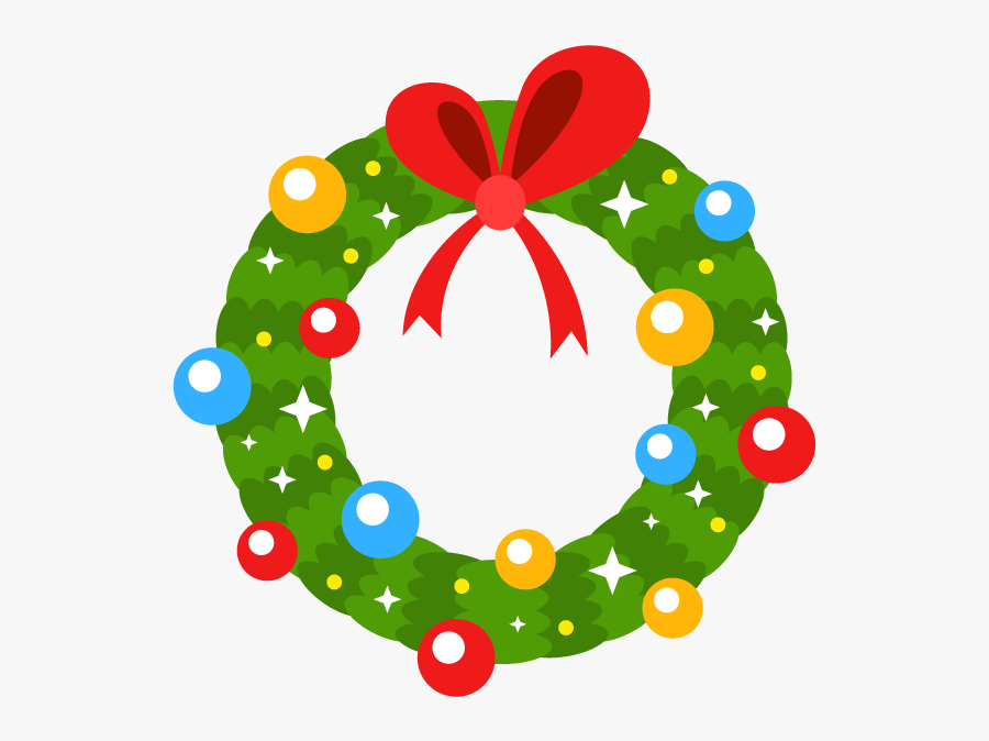 Blinking Christmas Wreaths Animated Stickers - Christmas Wreath Animated, Transparent Clipart