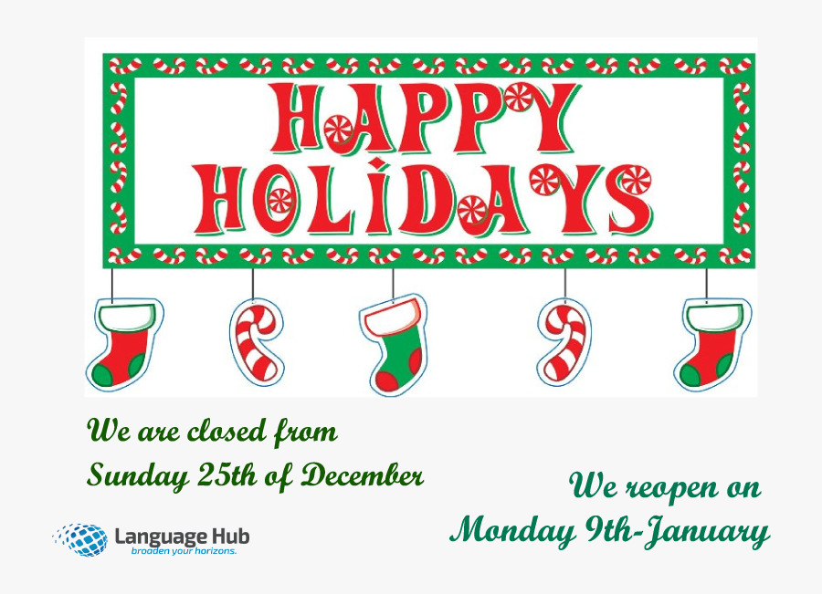 Merry-christmas - Happy Holidays Clip Art, Transparent Clipart