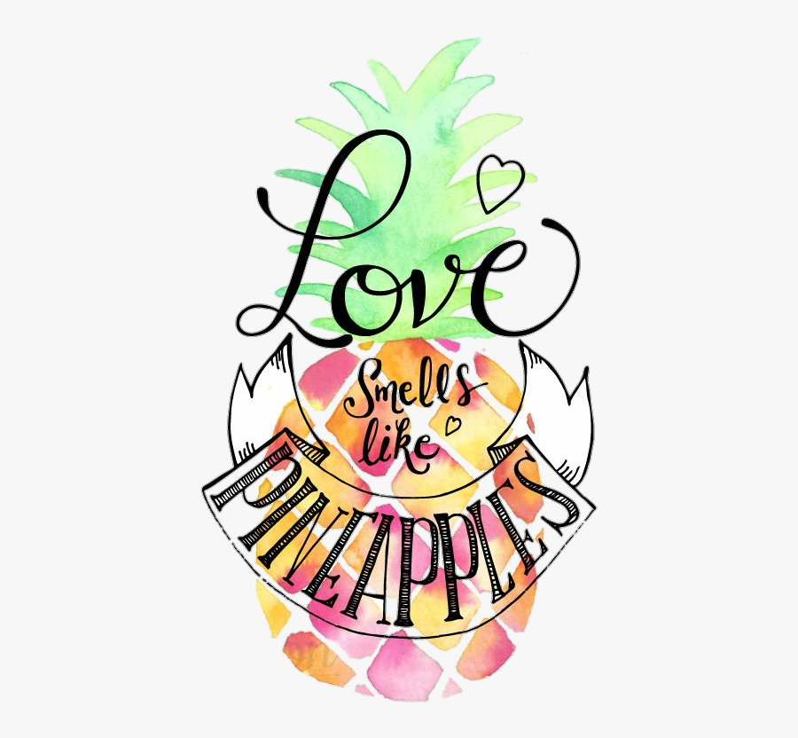 Love Smells Like Pineapple , Transparent Cartoons, Transparent Clipart