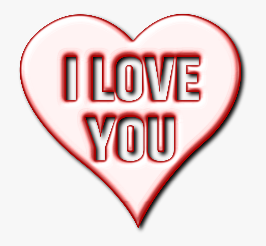 Love You Heart - Heart, Transparent Clipart