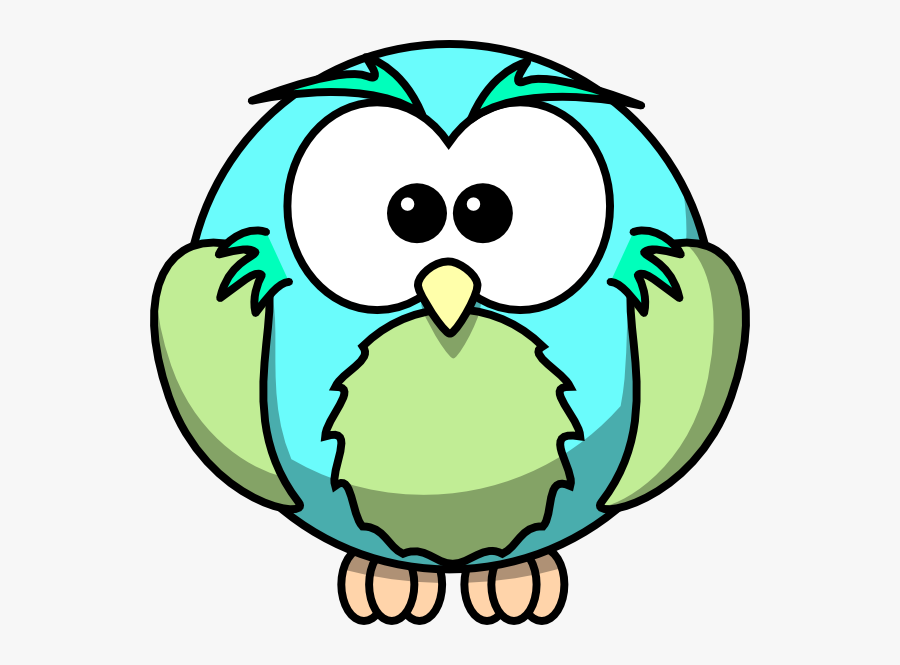 Owl Clipart - Cartoon Bird Colouring Pages, Transparent Clipart