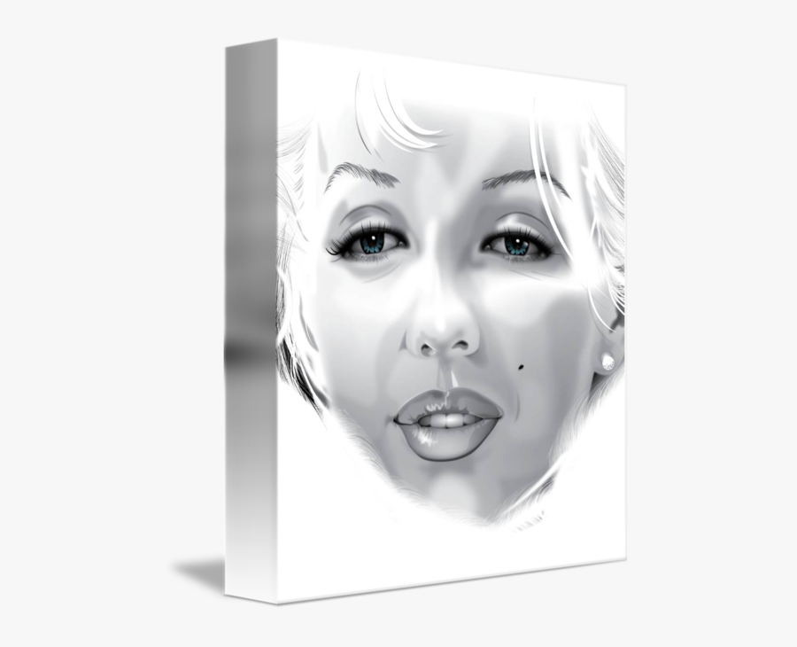 Clip Art Marilyn Monroe Eyebrow - Sketch, Transparent Clipart