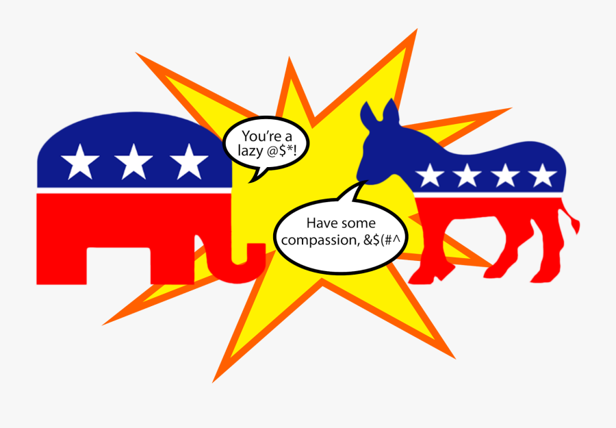 Democracy Clipart Republican Elephant - Republican And Democrat Signs, Transparent Clipart