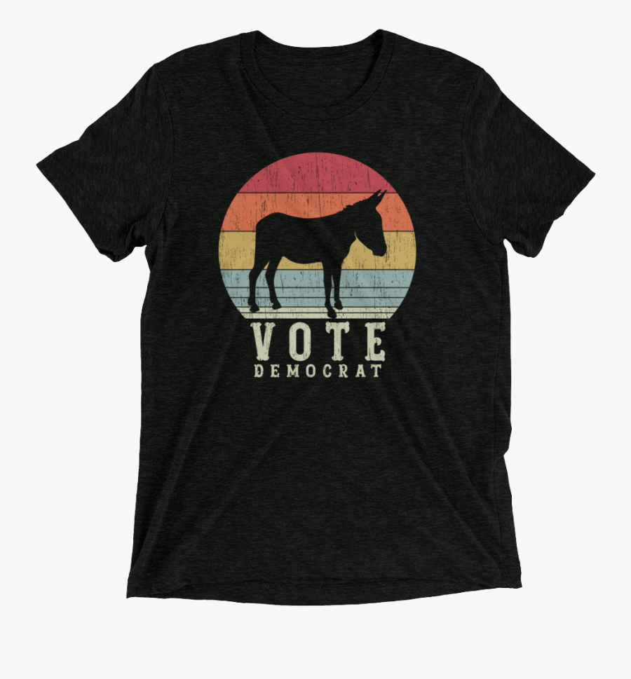 Vote Democrat Donkey Vintage Sunset Circle T-shirt - Hollywood Hogan Shirt Logo, Transparent Clipart