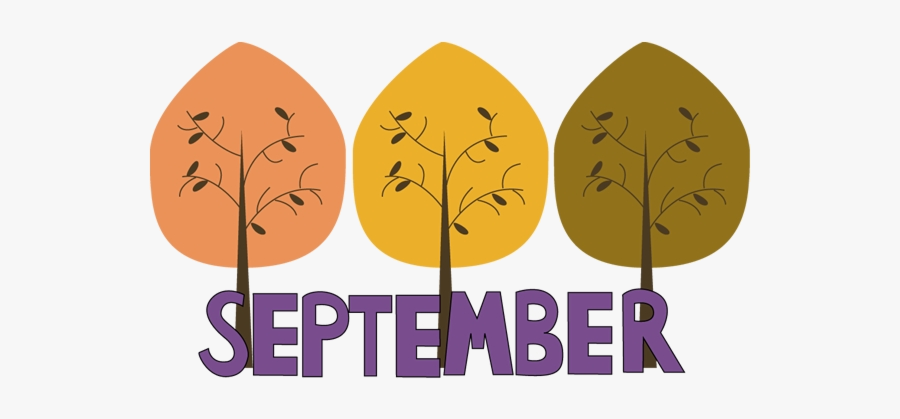 September Fall Clip Art, Transparent Clipart