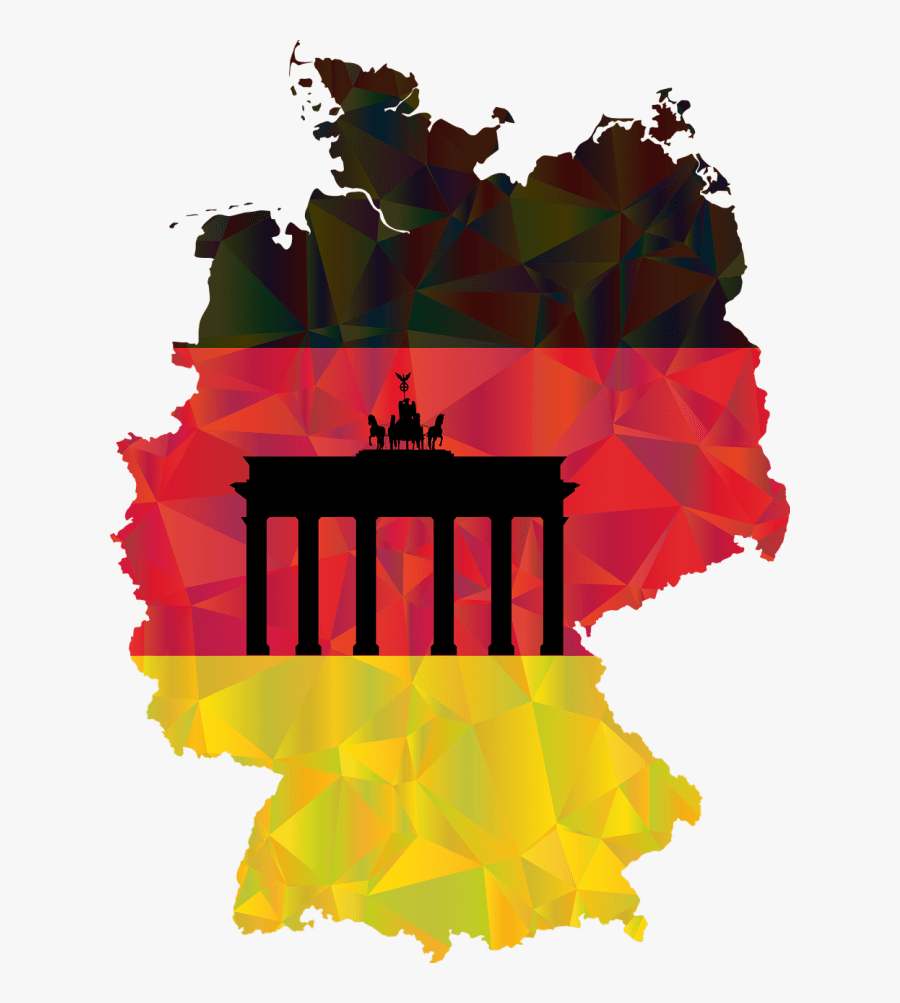 I Will Send A Postcard From Germany Clipart , Png Download - Germany Map Flag * .png, Transparent Clipart