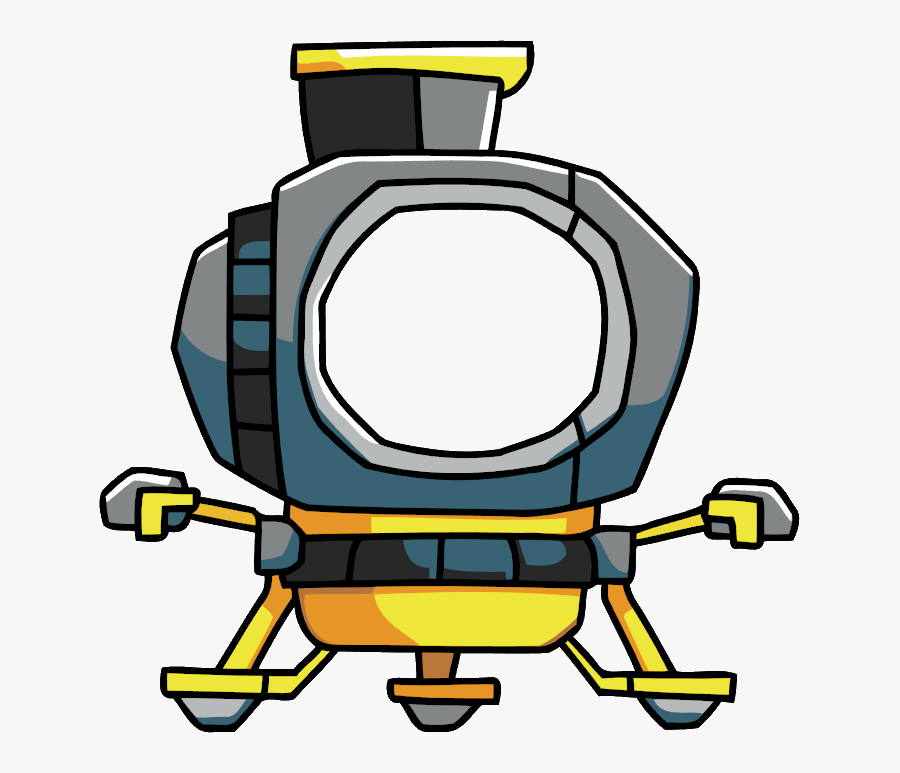 Lunar Lander Scribblenauts Wiki - Cartoon, Transparent Clipart