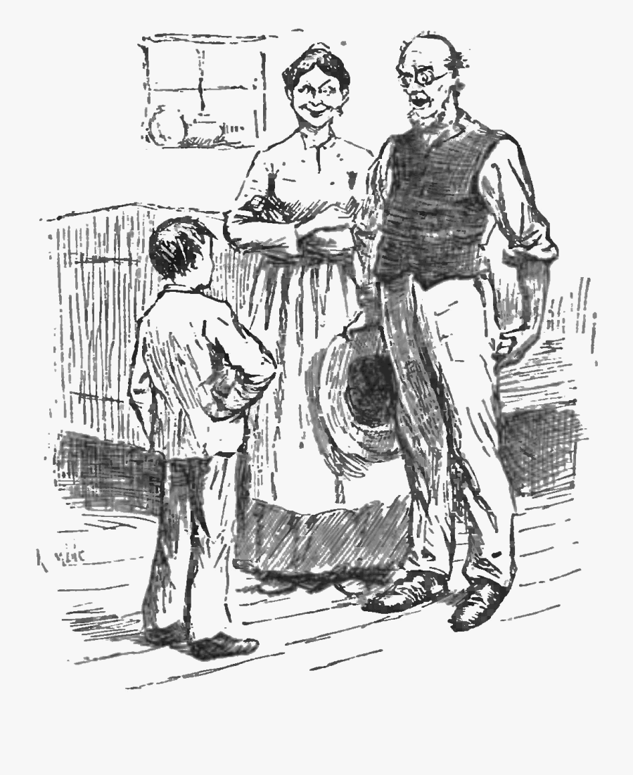 Clip Art Huckleberry Finn Clipart - Vanity Fair Illustrations Thackeray, Transparent Clipart