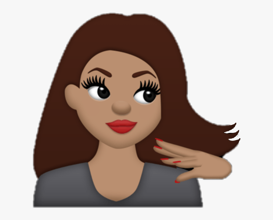 #emoji #girl #girly #sassy - Girly Sassy, Transparent Clipart