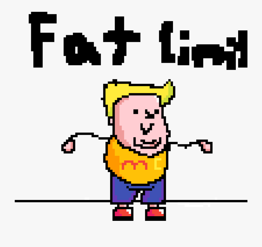 Fat Person - Cartoon - Cartoon, Transparent Clipart