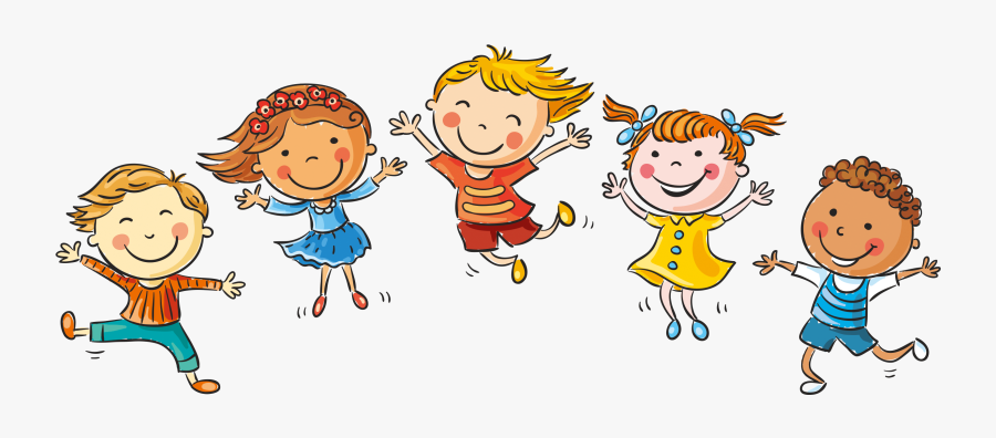 Hand Drawn Cartoon Children Happy Decoration Vector - Children Vector Png, Transparent Clipart